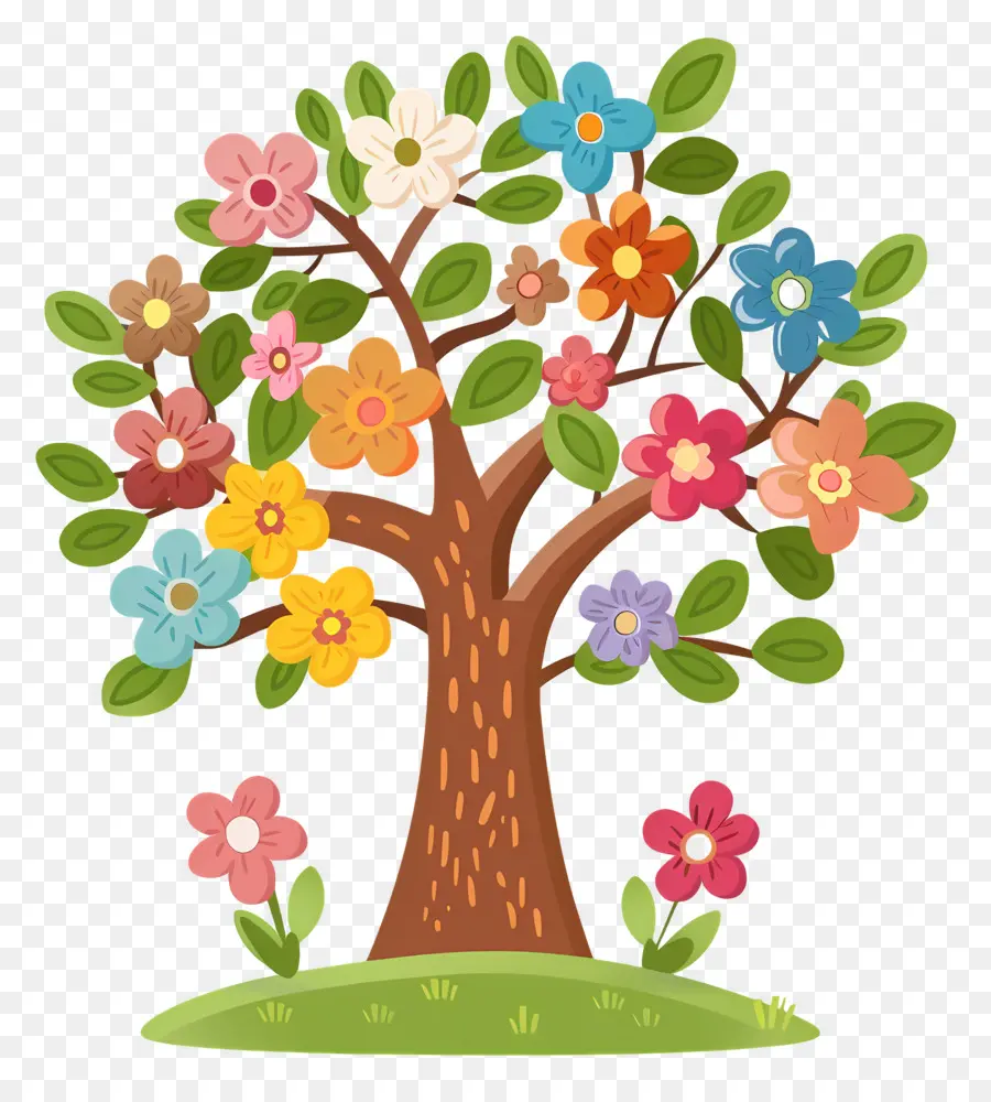 Arbre De Jardin，Arbre Coloré PNG