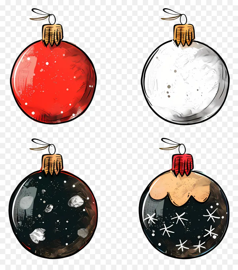 Boules De Noël，Ornements De Noël PNG