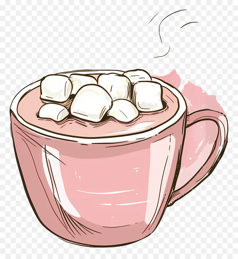 Chocolat Chaud Avec Des Guimauves，Chocolat Chaud PNG