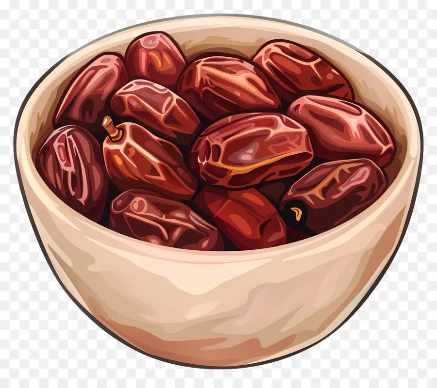 Dattes Dans Un Bol，Dates PNG