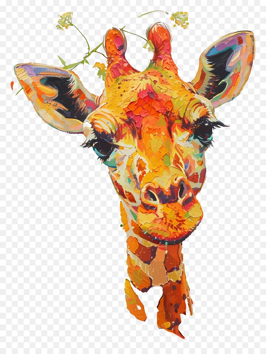 Girafe，Girafe Colorée PNG