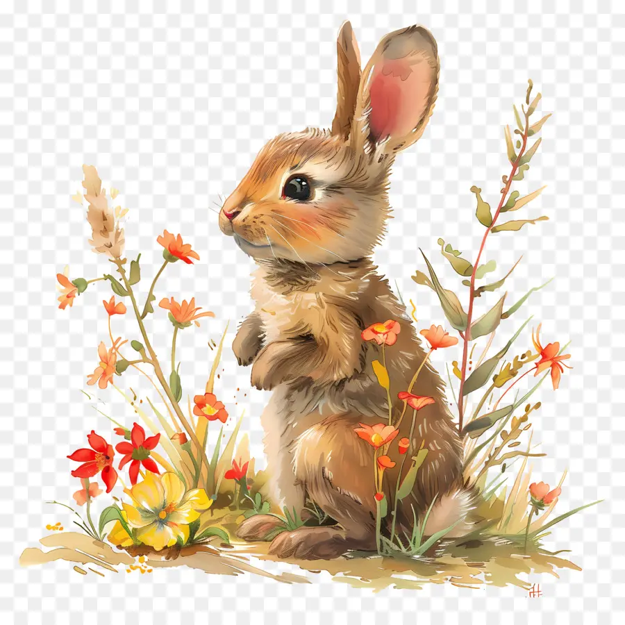 Lapin，Fleurs PNG