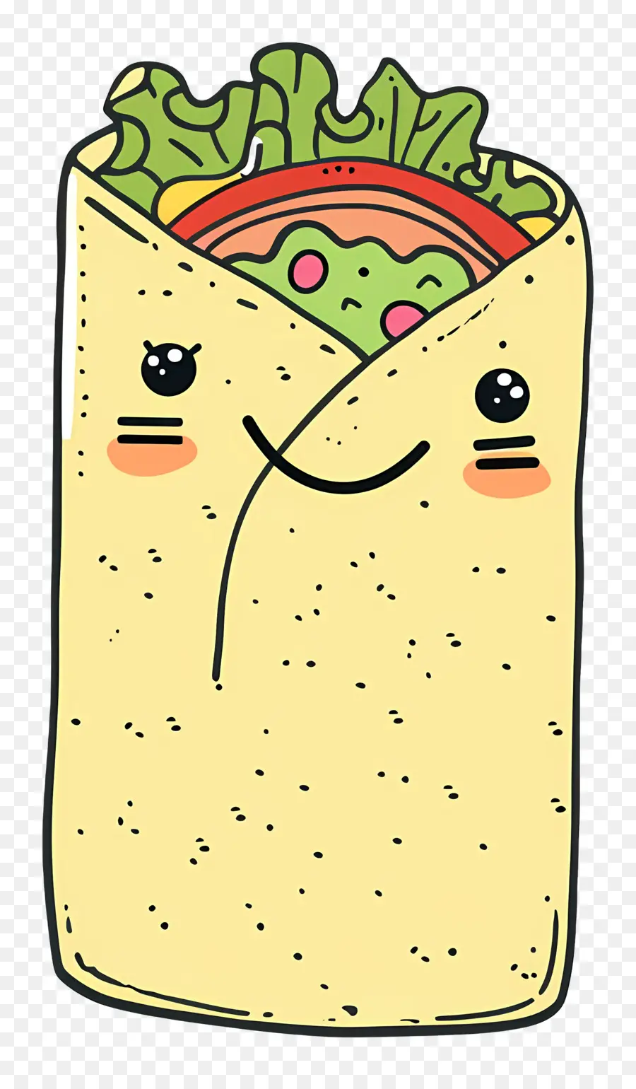 Burrito，Visage Souriant PNG