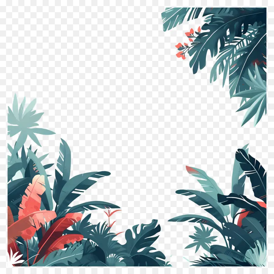 Jungle，Feuilles Tropicales PNG