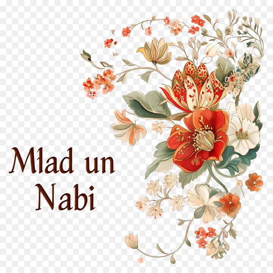 Milad Un Nabi，Fleurs De Milad Un Nabi PNG