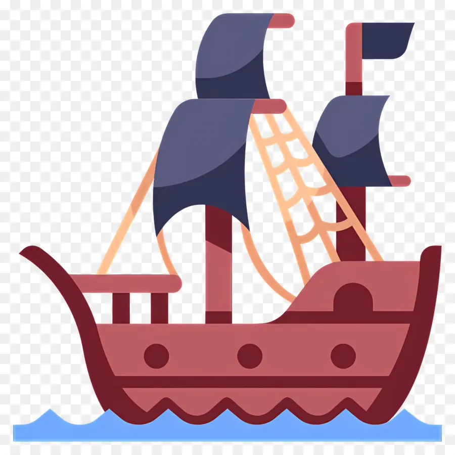 Bateau Pirate，Voilier PNG