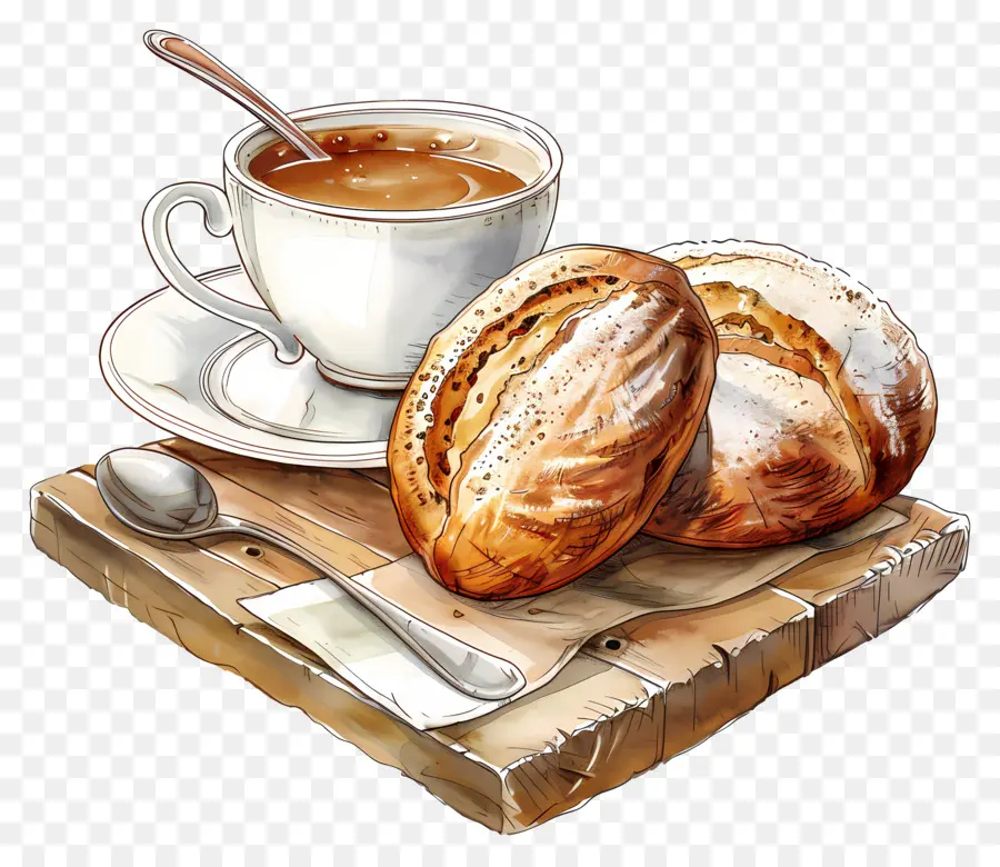 Thé Et Pain，Café Et Pain PNG