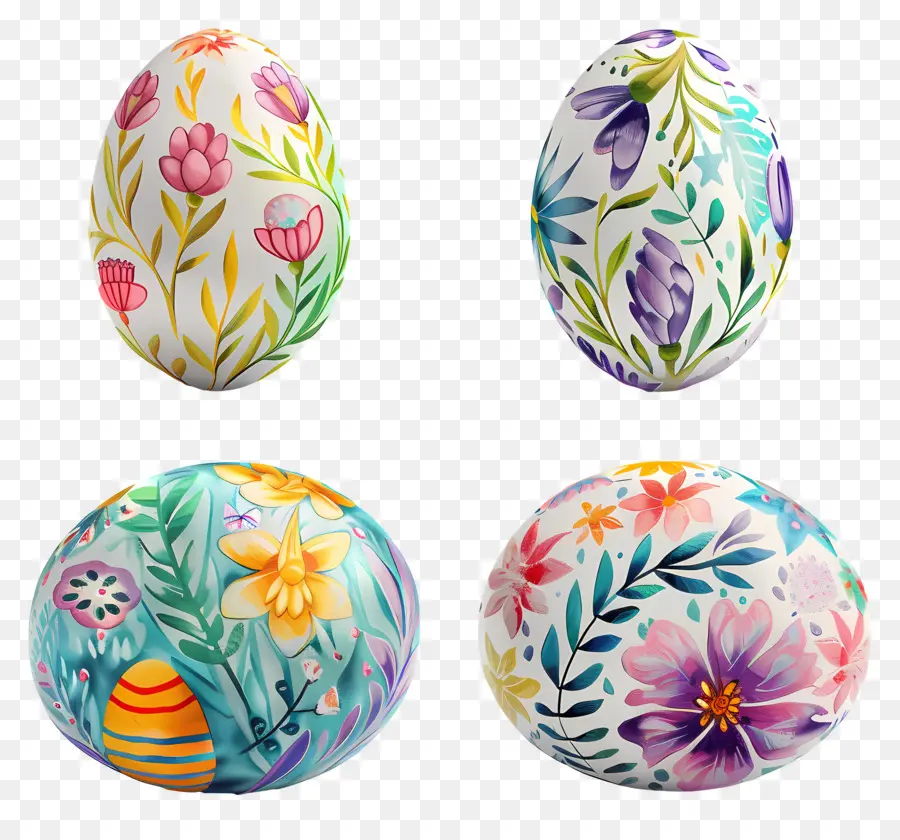 Oeufs De Pâques，Œufs Décorés PNG