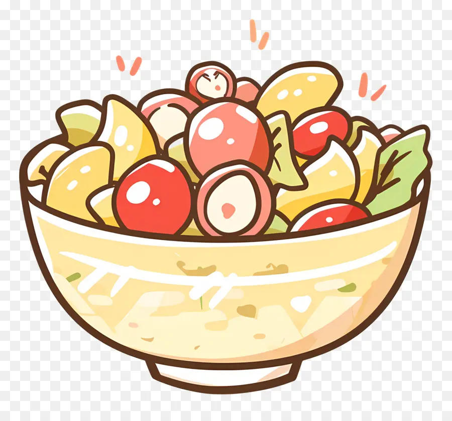 Salade De Pâtes，Salade De Fruits PNG