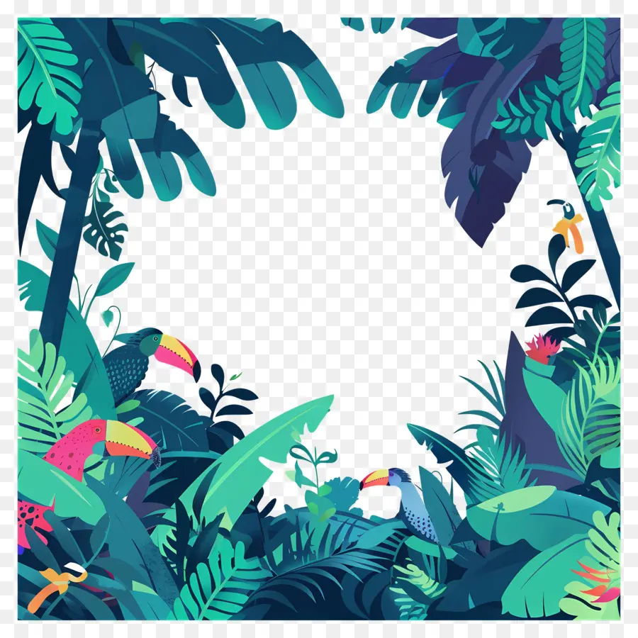 Jungle，Feuilles Tropicales PNG