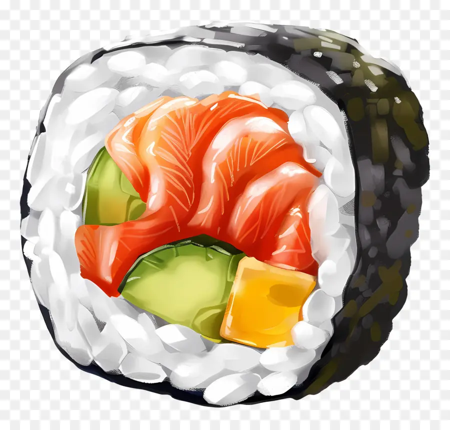 Rouleau De Sushi，Rouleaux De Sushi PNG