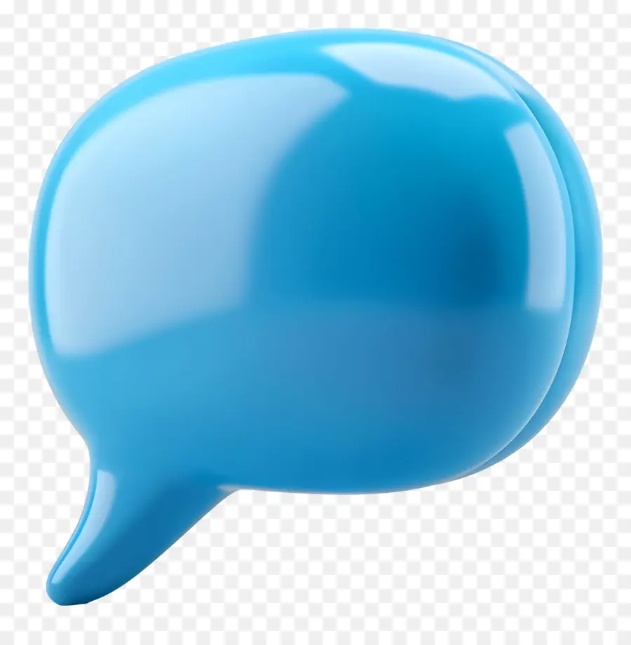 Bulle De Dialogue，Ballon Bleu PNG