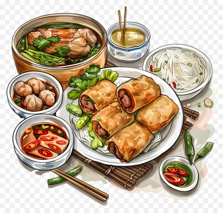 La Cuisine Vietnamienne，La Cuisine Asiatique PNG