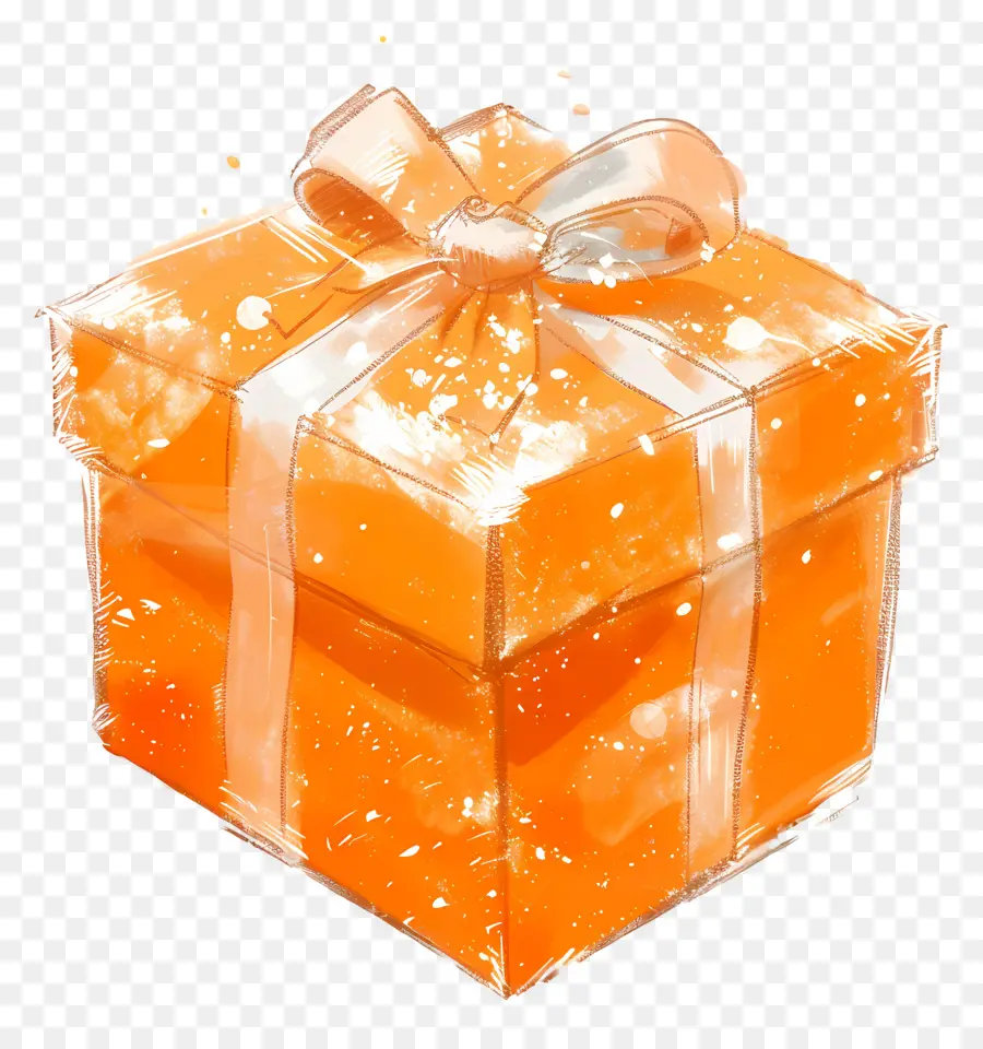 Coffret Orange，Coffret Cadeau PNG