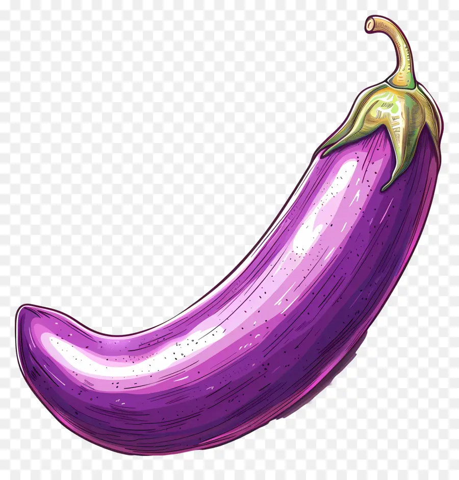 L'aubergine，Violet PNG