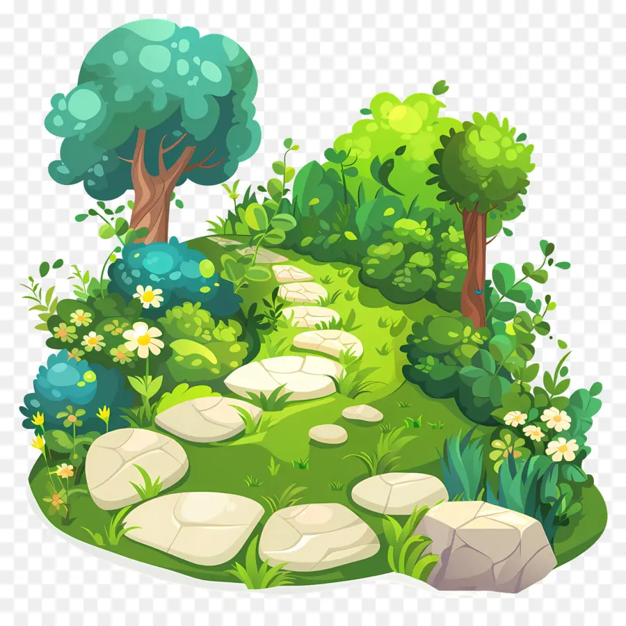 Chemin De Jardin，Jardin PNG