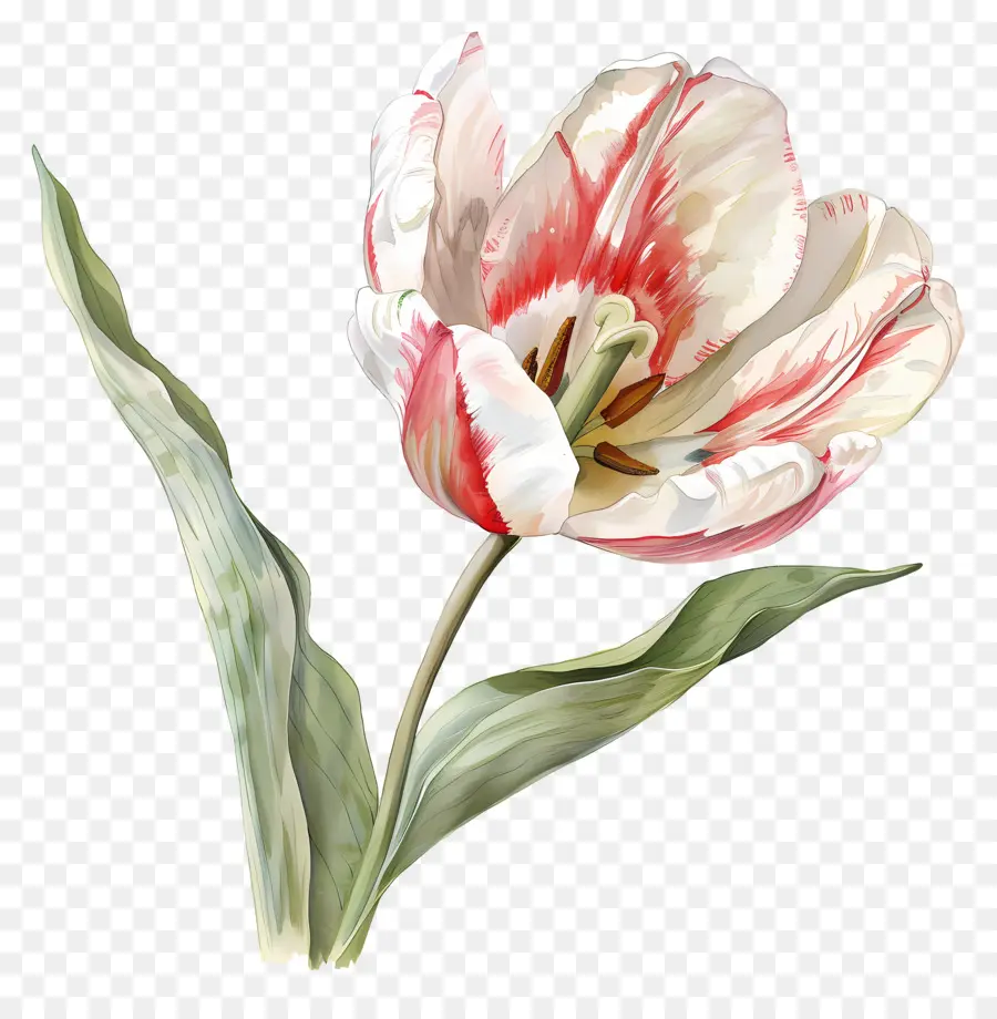 Fleur De Tulipe，Tulipes Roses PNG