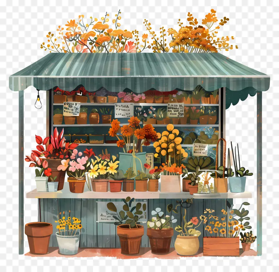 Stand De Boutique De Fleurs，Boutique De Fleurs PNG