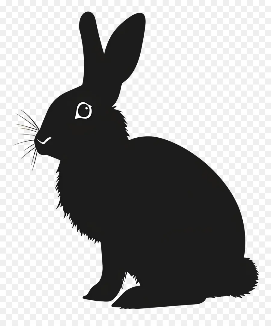 Silhouette De Lapin，Lapin PNG