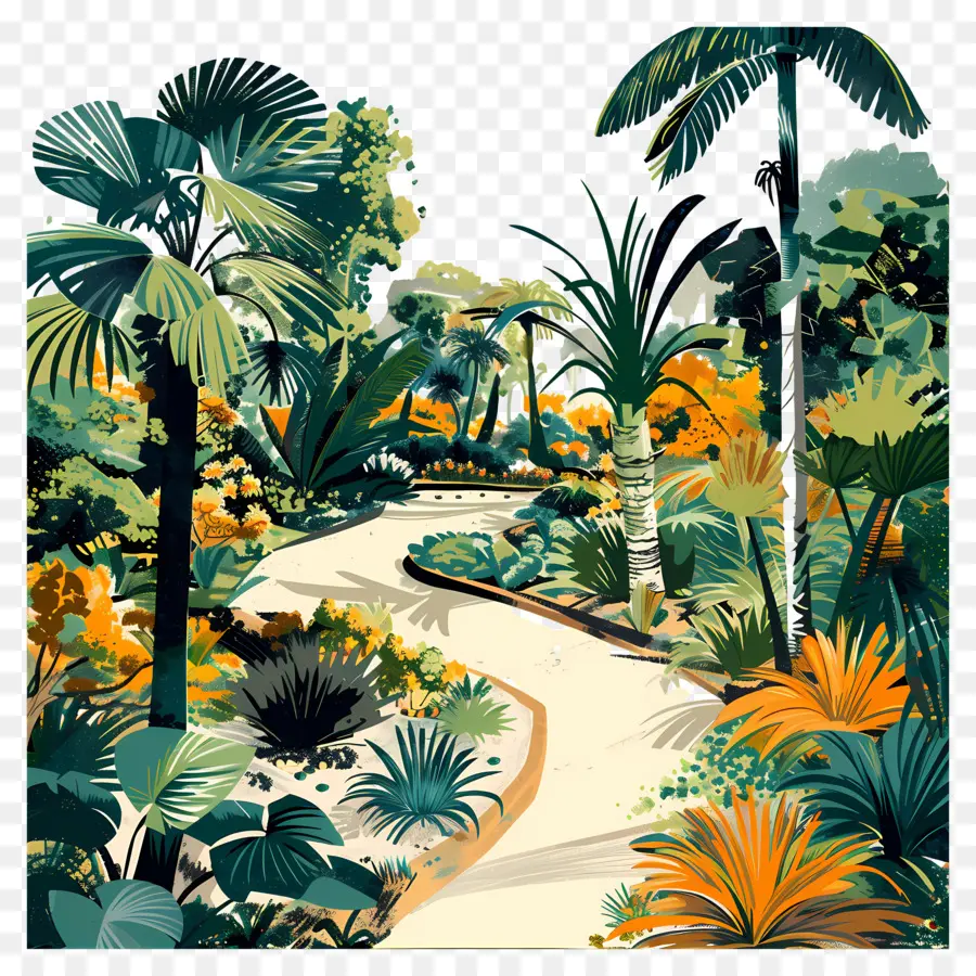 Chemin De Jardin，Jardin PNG