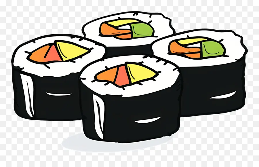 Rouleau De Sushi，Les Rouleaux De Sushi PNG