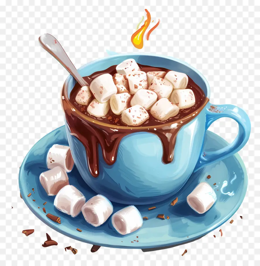 Chocolat Chaud Aux Guimauves，Chocolat Chaud PNG