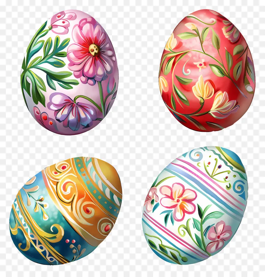 œufs De Pâques，Oeufs Décorés PNG