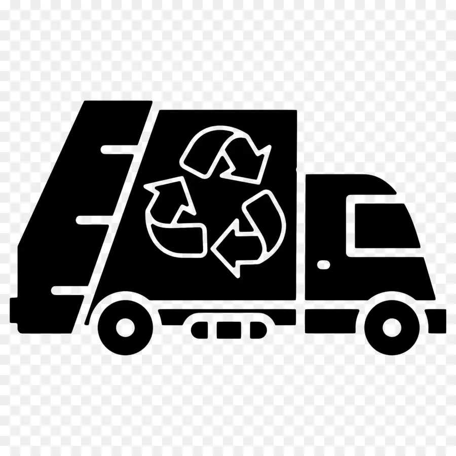 Recycler La Voiture，Camion De Recyclage PNG