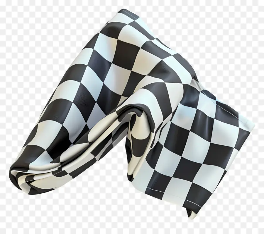 Serviette à Carreaux，Drapeau à Damier PNG