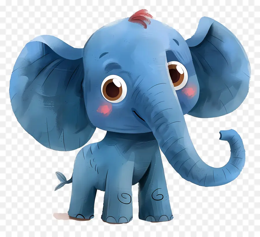 éléphant Bleu，Éléphant Coloré PNG