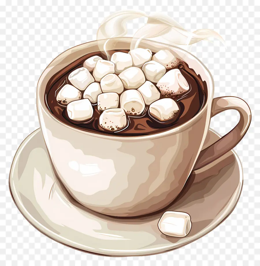 Chocolat Chaud Avec Des Guimauves，Chocolat Chaud PNG