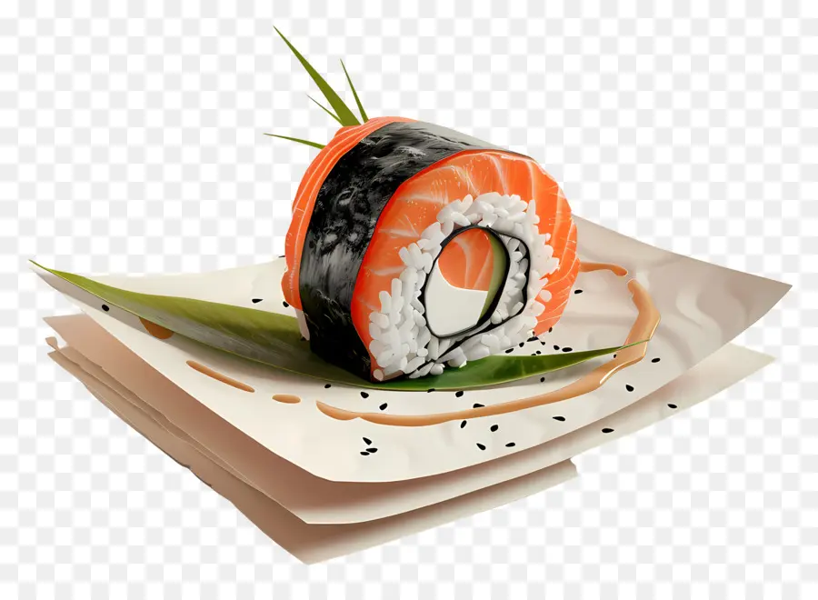 Rouleau De Sushi，Sushis PNG