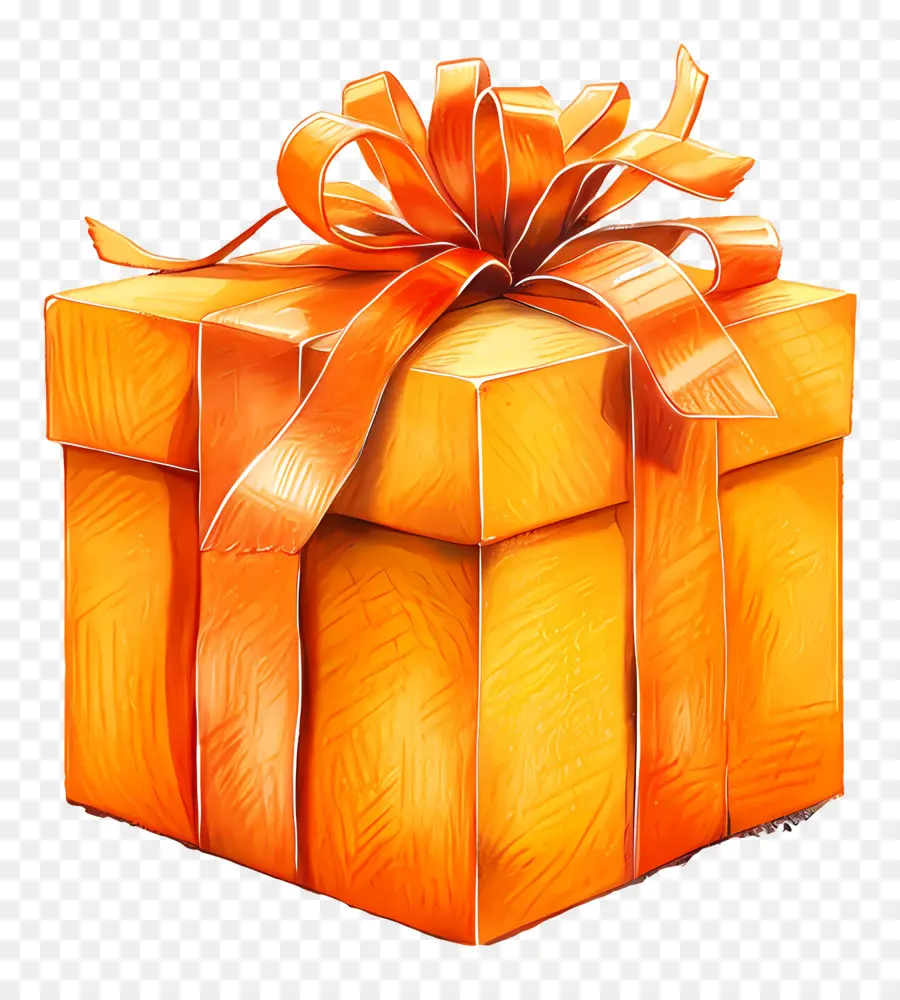 Coffret Orange，Coffret Cadeau PNG