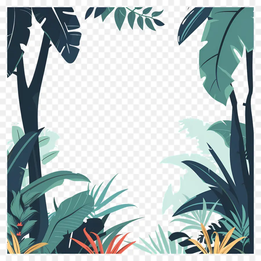 Jungle，Feuilles Tropicales PNG