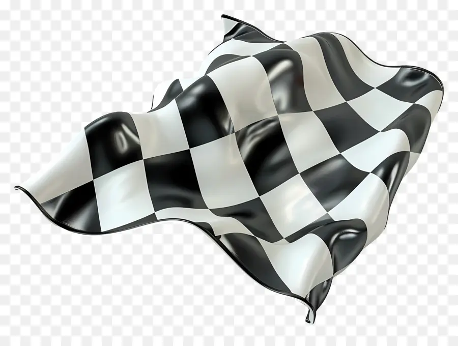 Serviette à Carreaux，Drapeau à Damier PNG