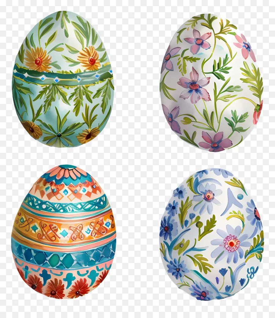 œufs De Pâques，Oeufs Décorés PNG