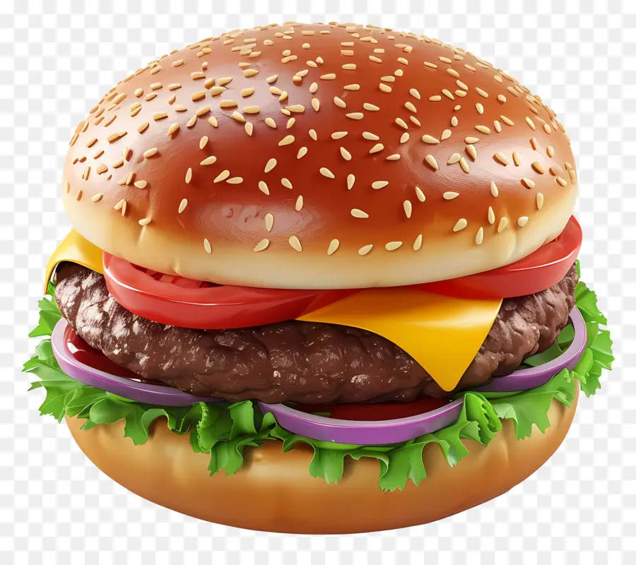 Hamburger，Laitue PNG