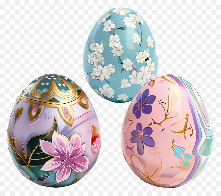 œufs De Pâques，Oeufs Décorés PNG