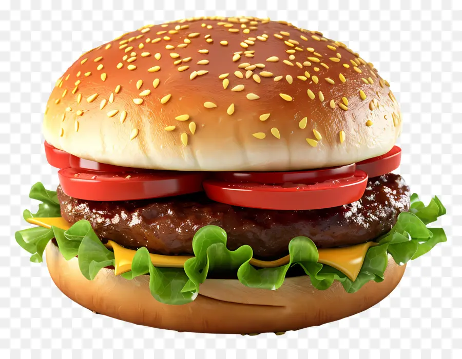 Hamburger，Laitue PNG