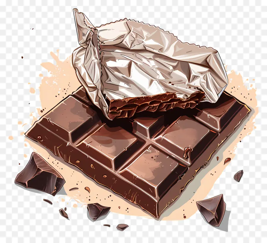 Barre De Chocolat，Chocolat PNG