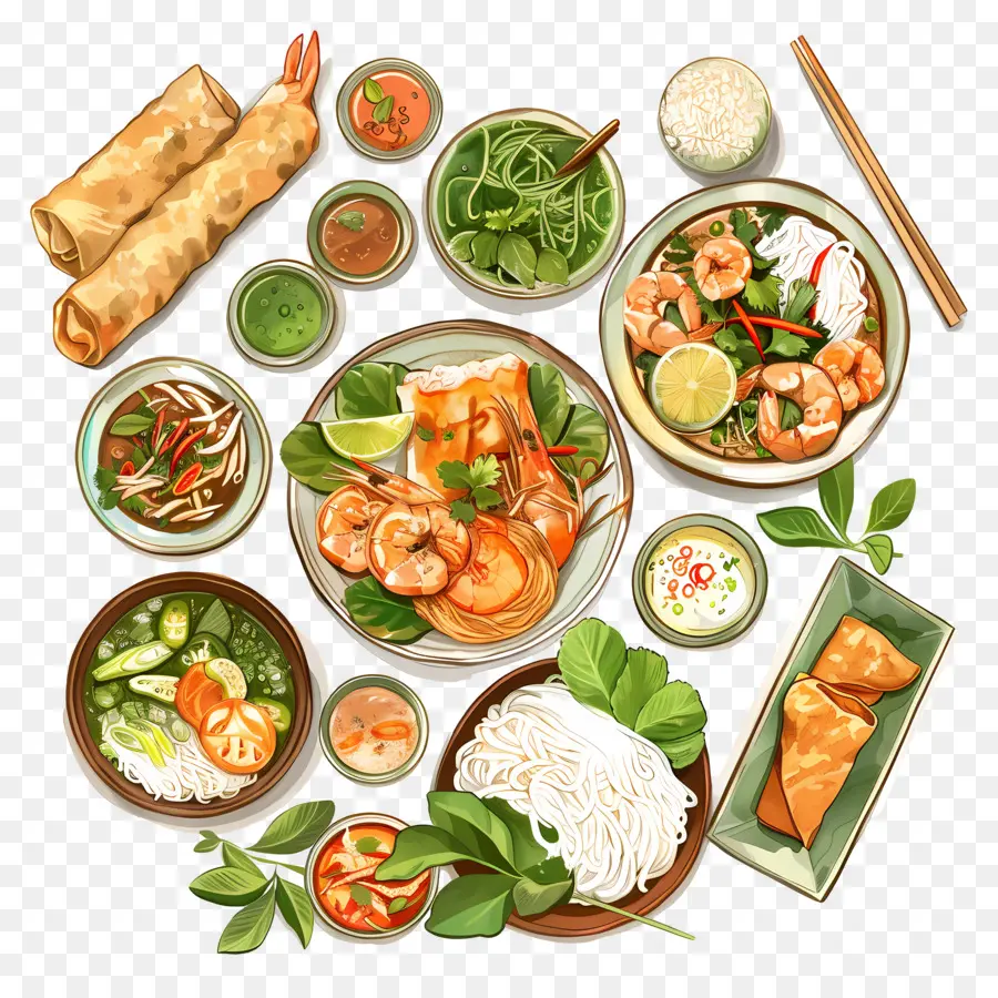 Cuisine Vietnamienne，Crevette PNG