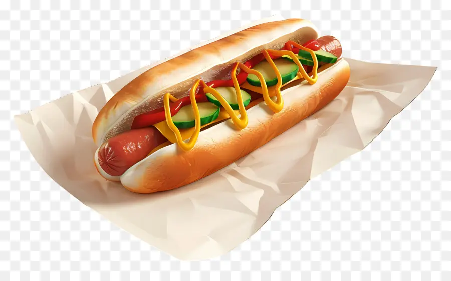 Hot Dog，Moutarde PNG