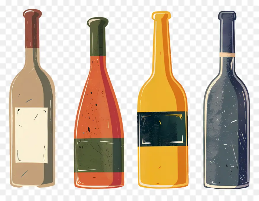 Bouteille Vintage，Bouteilles Colorées PNG