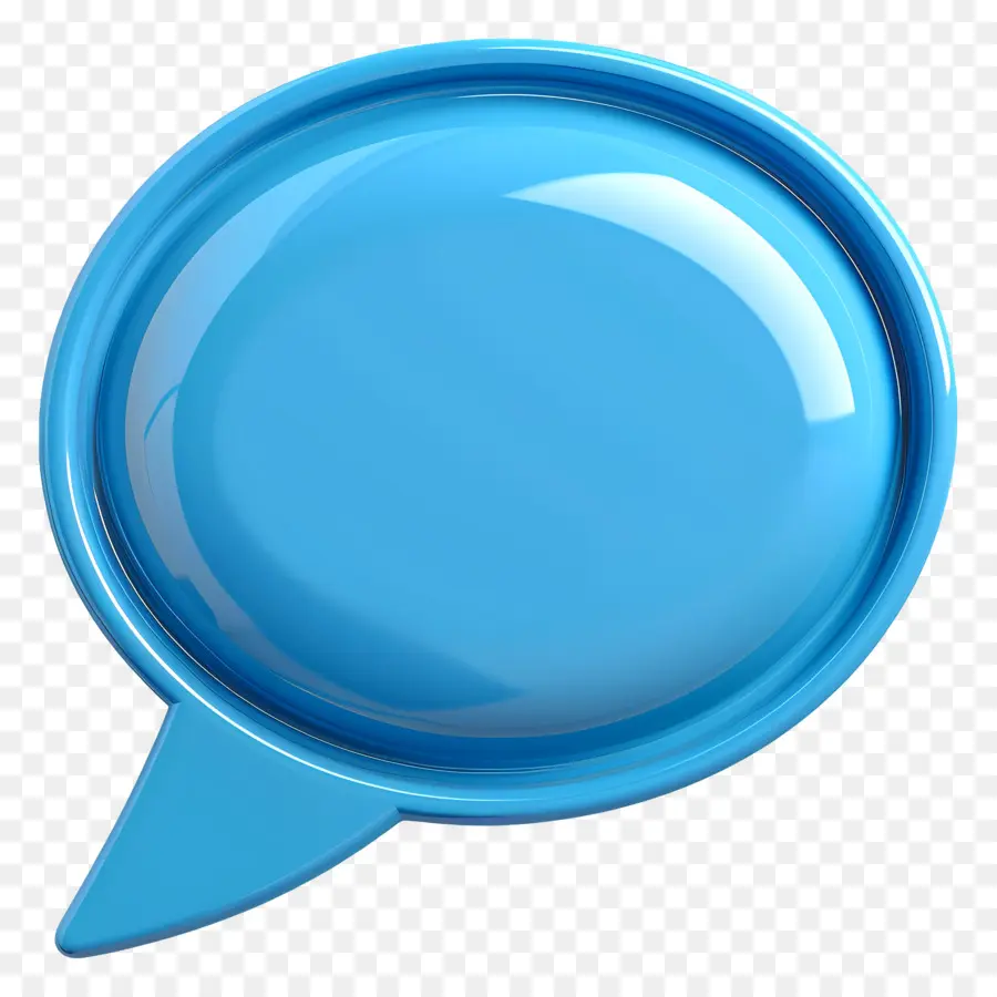 Bulle De Dialogue，Bleu PNG