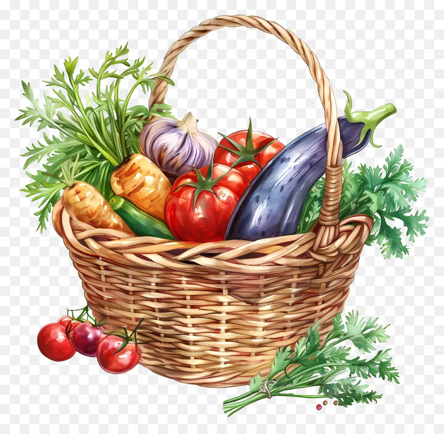 Panier De Légumes，Produire PNG