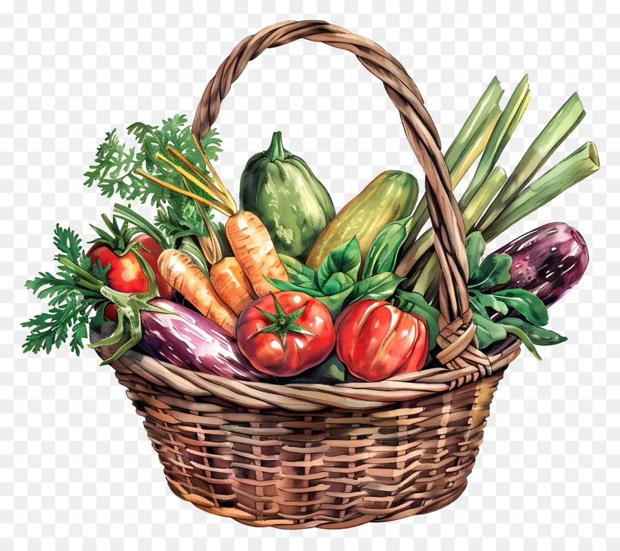 Panier De Légumes，Produire PNG