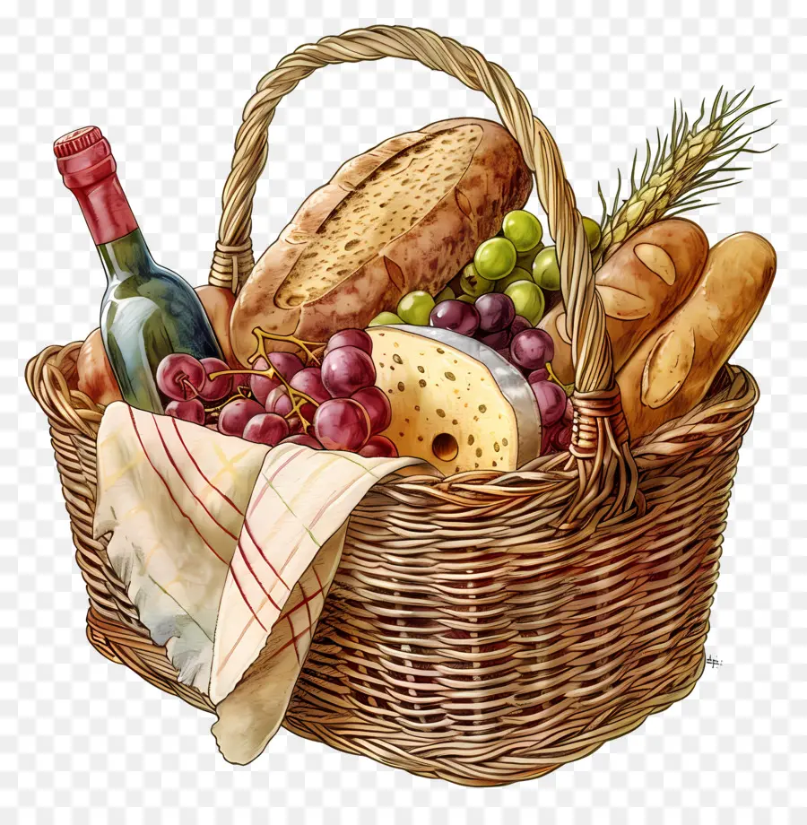 Panier Alimentaire，Corbeille De Fruits PNG