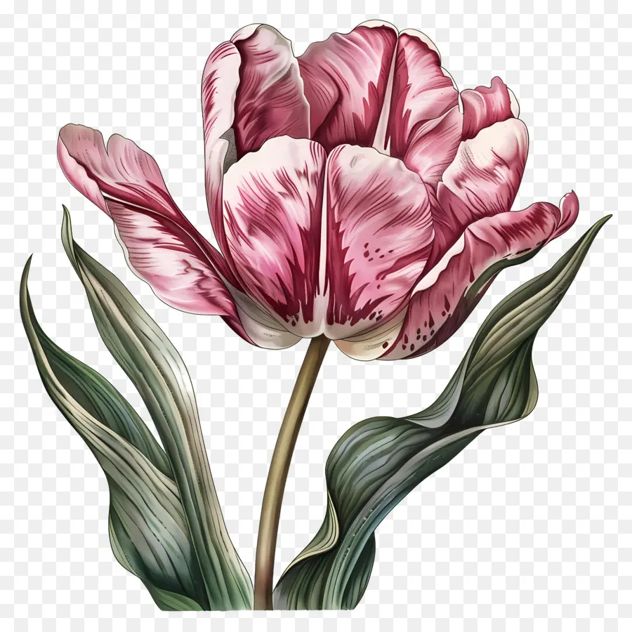 Fleur De Tulipe，Tulipes Roses PNG