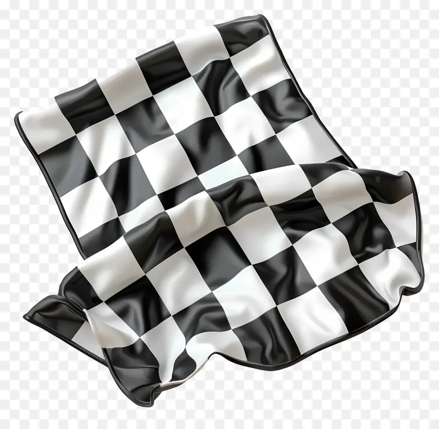 Serviette à Carreaux，Drapeau à Damier PNG