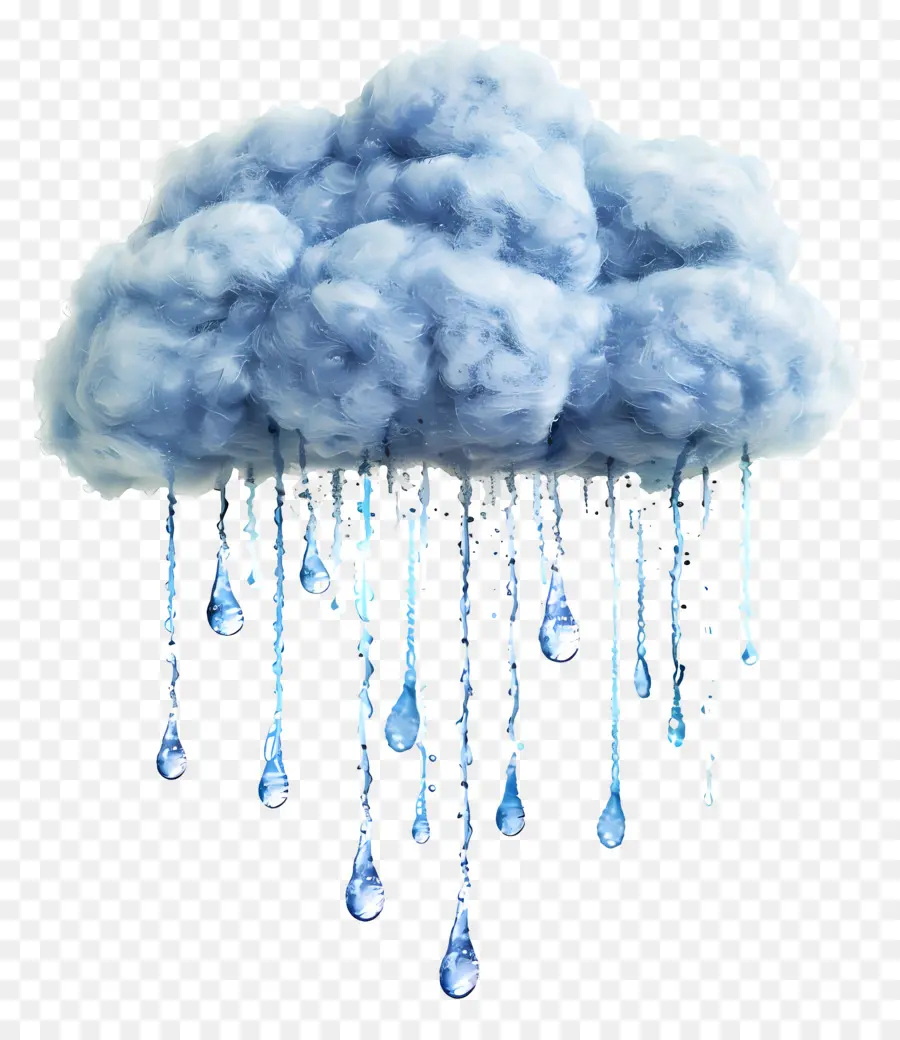 Goutte De Pluie，Nuage De Pluie PNG